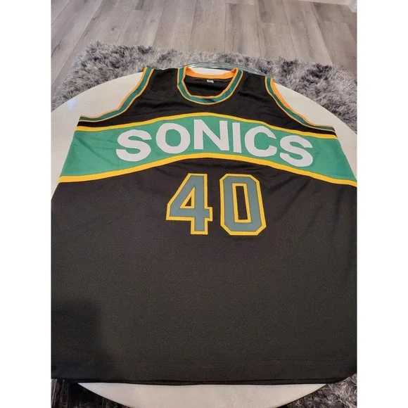 Shawn Kemp Autographed/Signed Jersey Seattle Sonics Supersonics